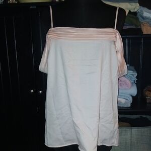 Current Air Blush Pink Off-Shoulder Blouse